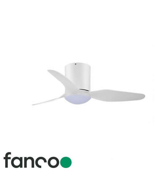 Fanco Studio 3 Blade 42" DC Ceiling Fan with LED Light and Smart Remote Control